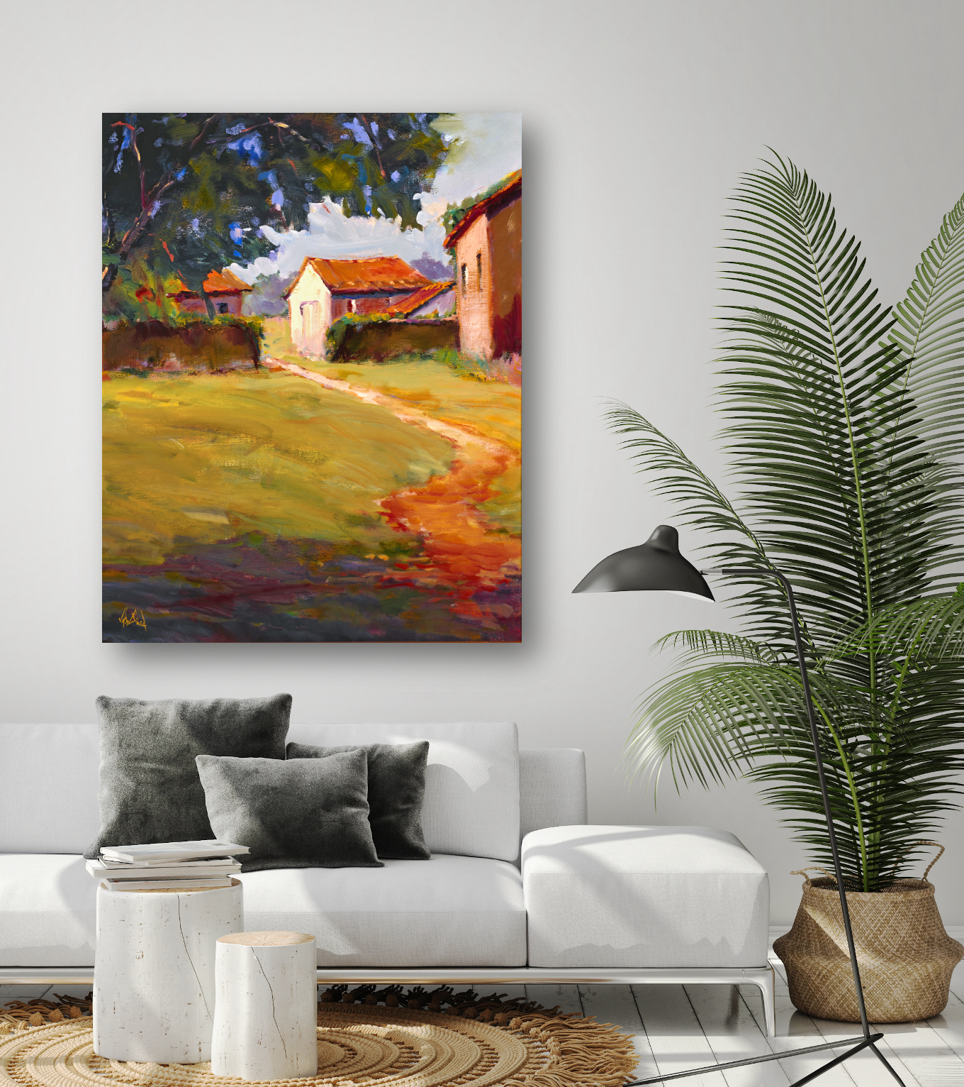 Country Living Artist Enhanced Canvas Print