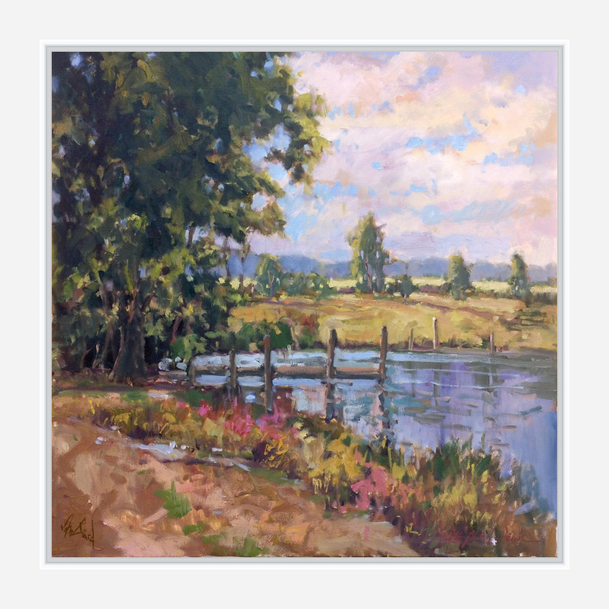 Country Pond Artist Canvas Enhanced Print by John Beard Collection - product image 6 for Resin Society