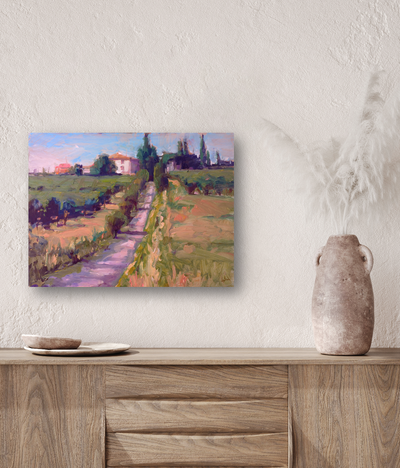 Country Vineyard Artist Enhanced Canvas Print