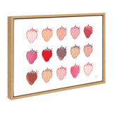 Sylvie Strawberry Fields Print Framed Canvas by kateandlaurel - product image 2 for Resin Society