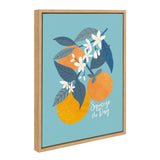 Sylvie 551 Oranges Framed Canvas by Mia Charro by kateandlaurel - product image 2 for Resin Society