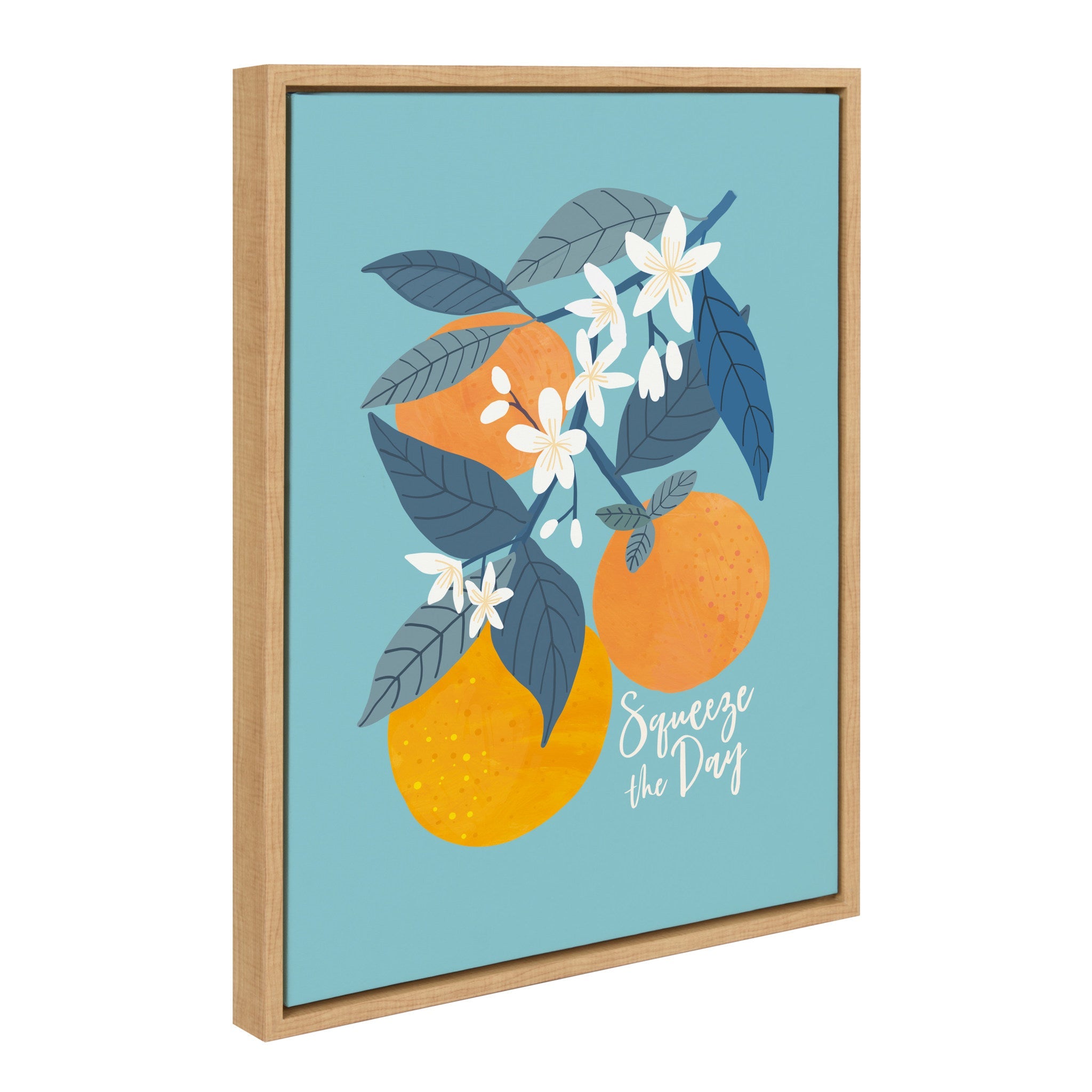 Sylvie 551 Oranges Framed Canvas by Mia Charro by kateandlaurel - product image 2 for Resin Society