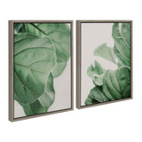 Sylvie Plant Study 6 and Plant Study 7 Framed Canvas Set by Alicia Abla by kateandlaurel - product image 2 for Resin Society