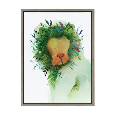 Sylvie Jungle King Framed Canvas by Faryn Hughes