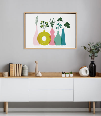 Sylvie Plant Play Framed Canvas by kateandlaurel - product image 7 for Resin Society