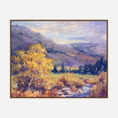 Creek in the Valley Artist Enhanced Canvas Print by John Beard Collection - product image 8 for Resin Society