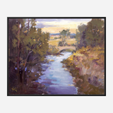 Creek with Bridge Artist Enhanced Canvas Print by John Beard Collection - product image 5 for Resin Society