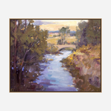 Creek with Bridge Artist Enhanced Canvas Print by John Beard Collection - product image 8 for Resin Society