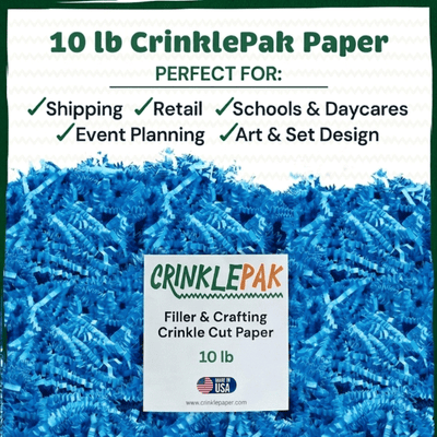10 LB Light Blue Crinkle Paper by CrinklePak - product image 7 for Resin Society