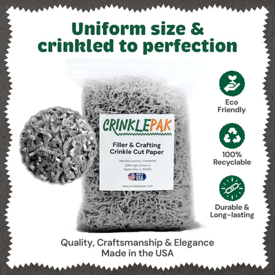 Crinkle Paper 10LB Gray by CrinklePak - product image 3 for Resin Society