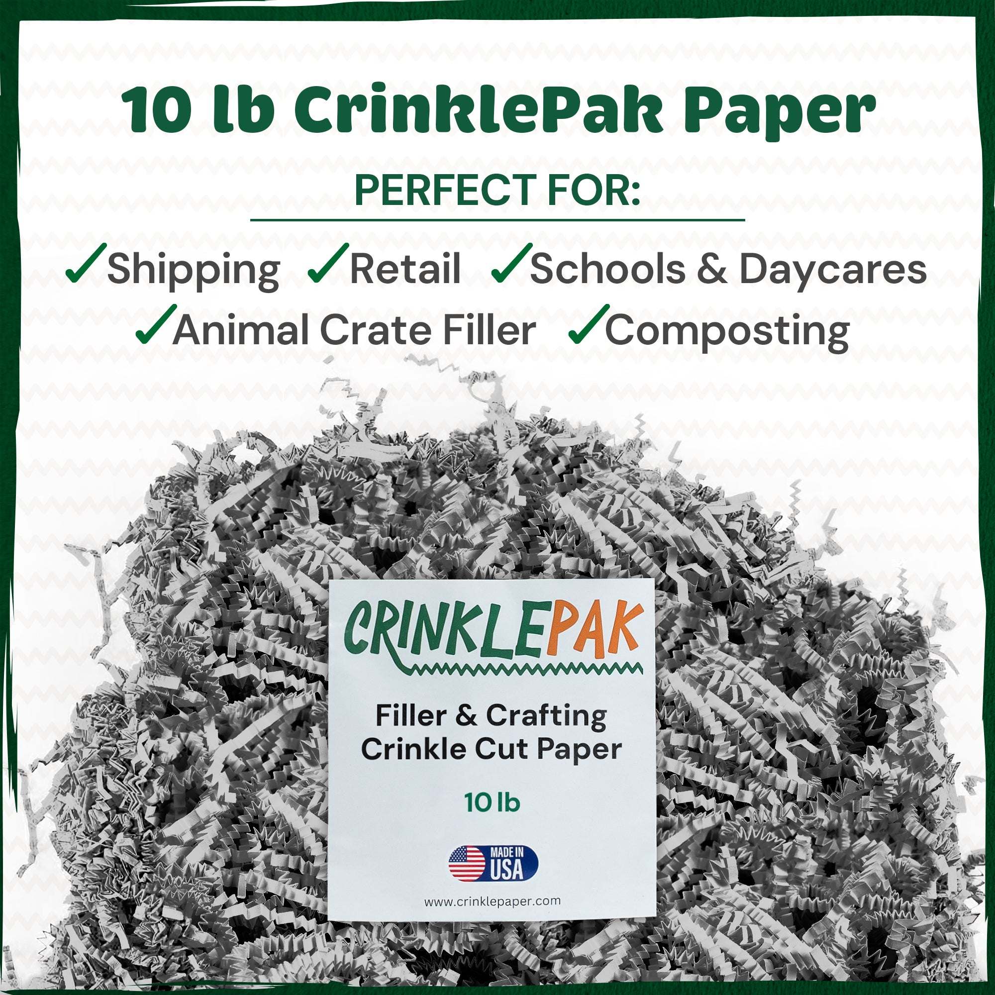Crinkle Paper 10LB Gray by CrinklePak - product image 4 for Resin Society