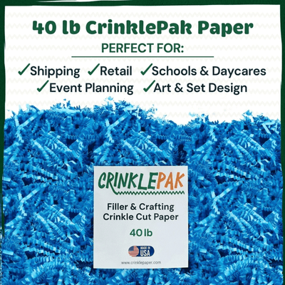 40 LB Light Blue Crinkle Paper by CrinklePak - product image 3 for Resin Society
