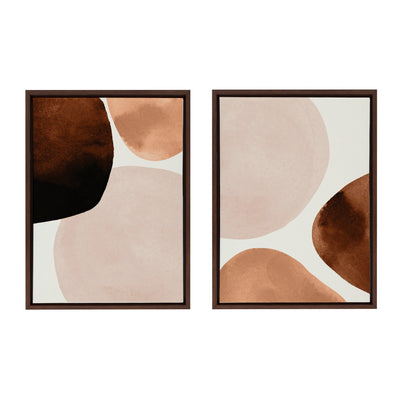 Sylvie Shapes I and II Framed Canvas Set by kateandlaurel - product image 7 for Resin Society