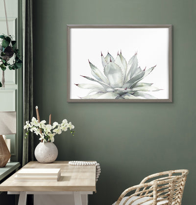Blake Parrys Agave Framed Printed Glass by kateandlaurel - product image 5 for Resin Society