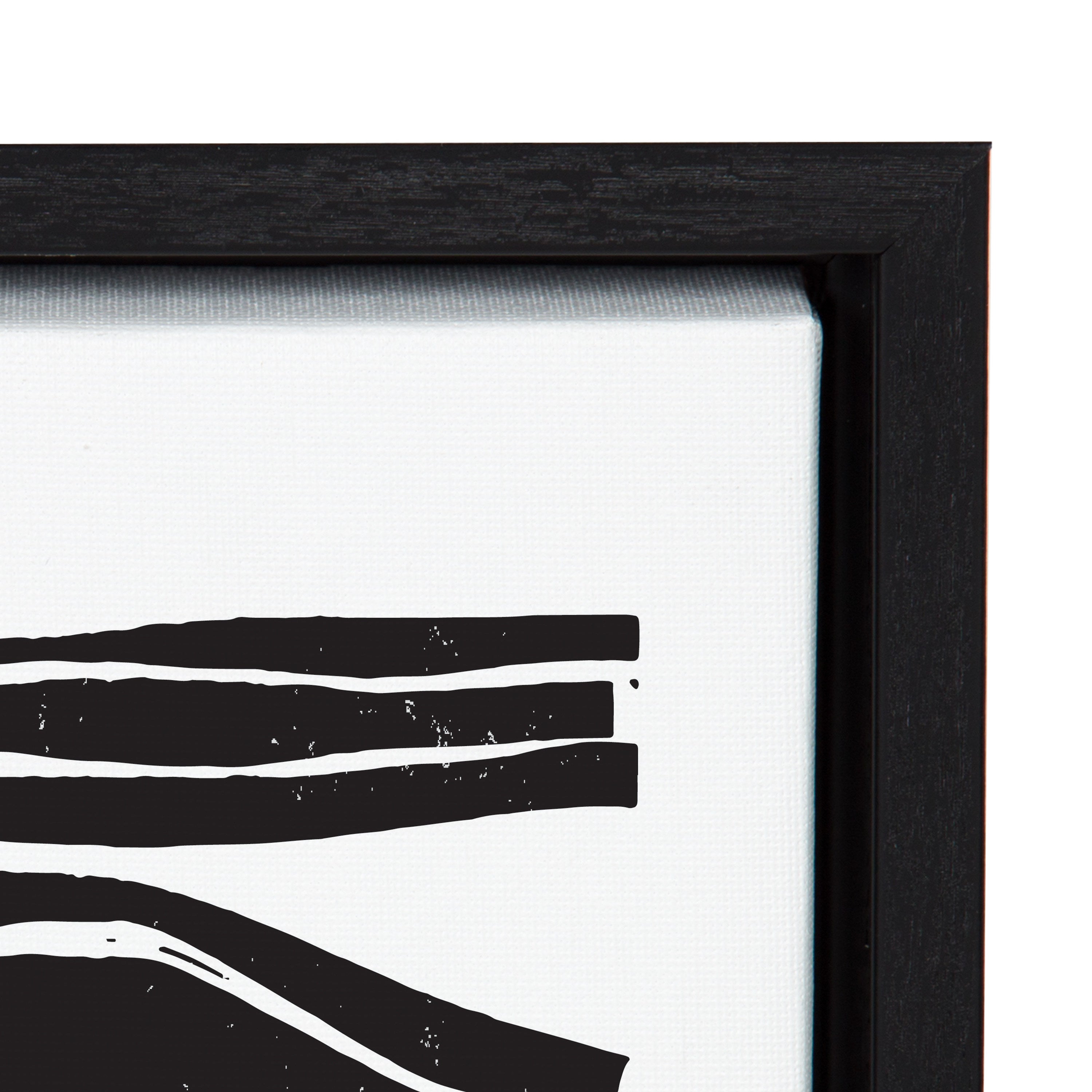 Sylvie Abstract Waves Framed Canvas by kateandlaurel - product image 11 for Resin Society