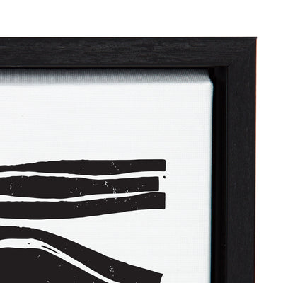 Sylvie Abstract Waves Framed Canvas by kateandlaurel - product image 11 for Resin Society
