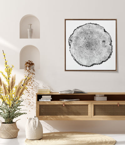 Sylvie Tree Rings Framed Canvas by kateandlaurel - product image 4 for Resin Society
