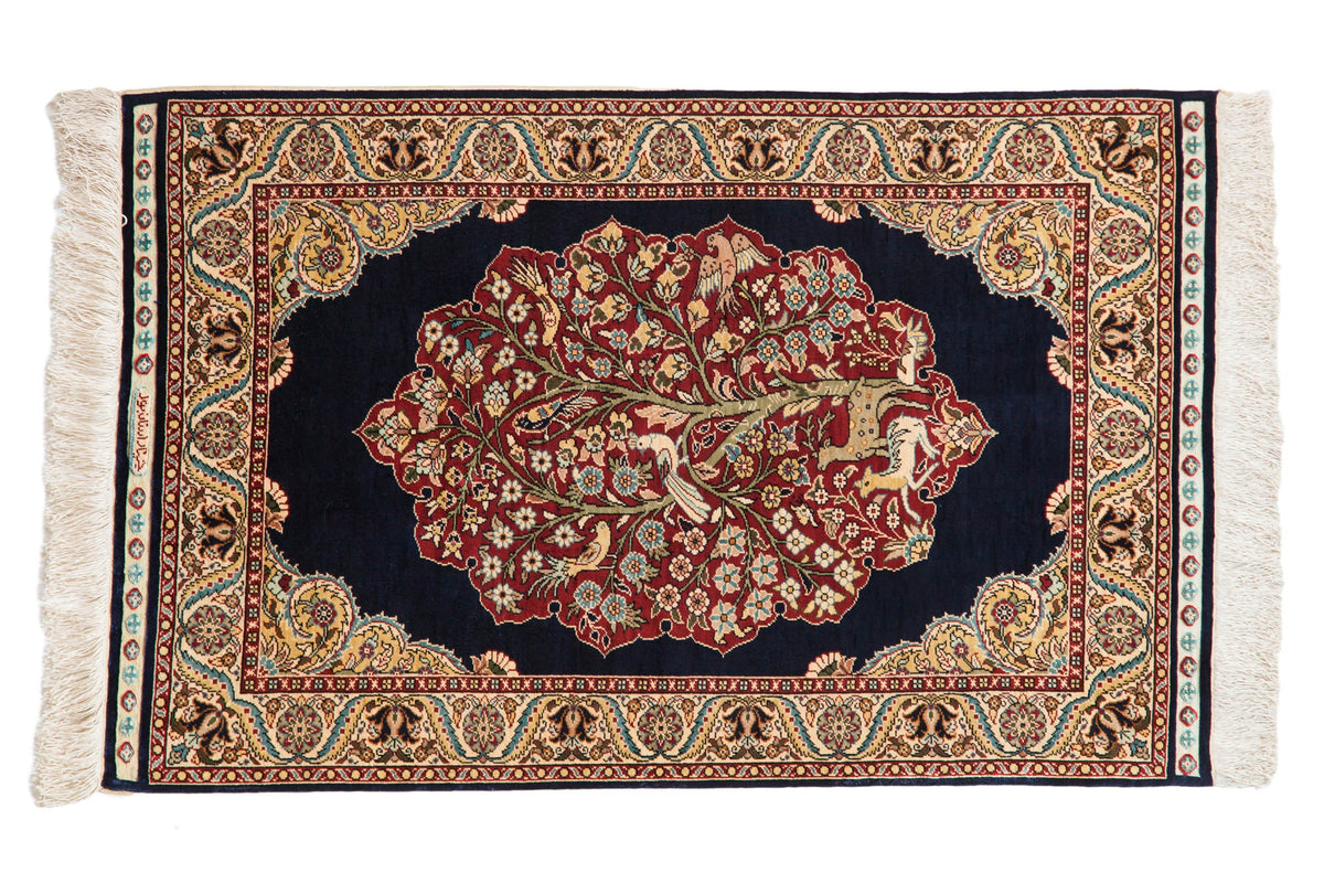 2x3 Vintage Fine Hereke Rug Mat by Old New House® - main product image for Resin Society
