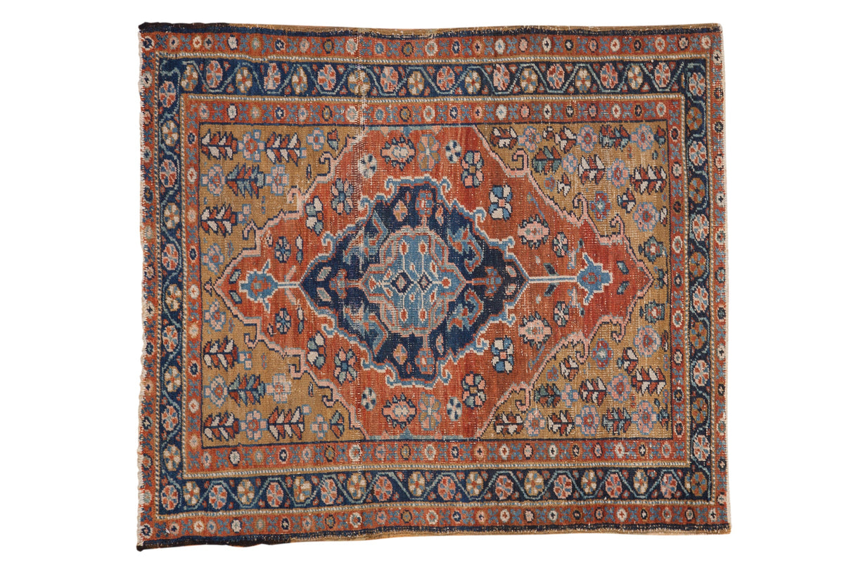 3.5x4 Vintage Heriz Square Rug by Old New House® - main product image for Resin Society