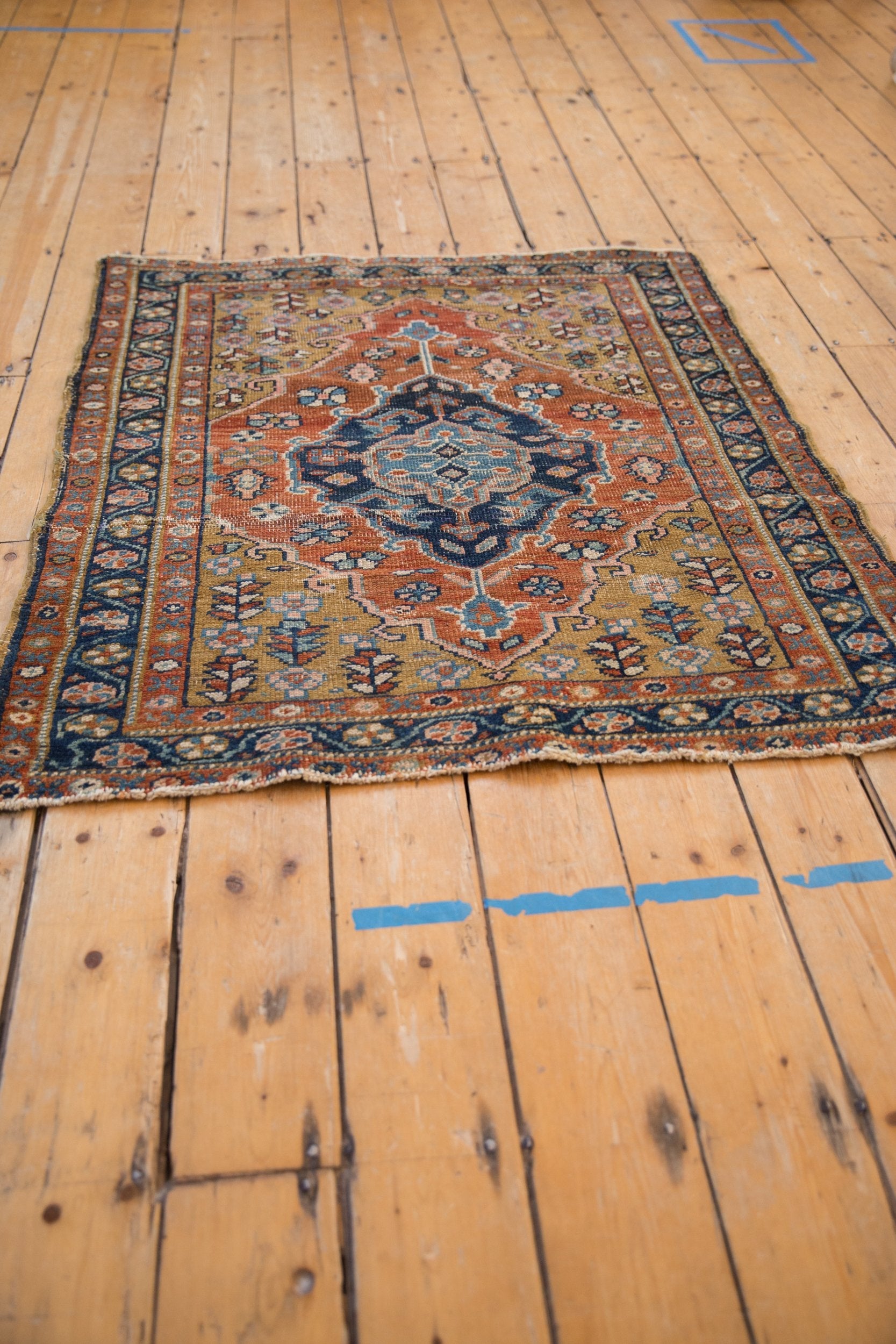 3.5x4 Vintage Heriz Square Rug by Old New House® - product image 3 for Resin Society