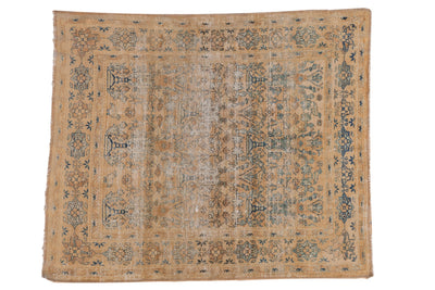 4x4.5 Vintage Distressed Meshed Square Rug by Old New House® - main product image for Resin Society