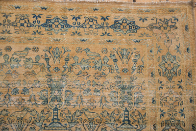 4x4.5 Vintage Distressed Meshed Square Rug by Old New House® - product image 3 for Resin Society