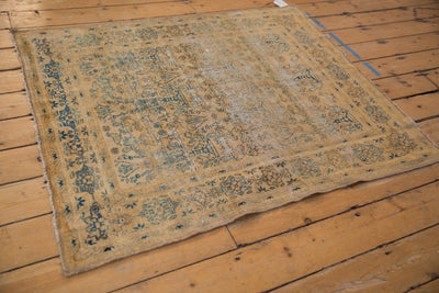 4x4.5 Vintage Distressed Meshed Square Rug by Old New House® - product image 6 for Resin Society
