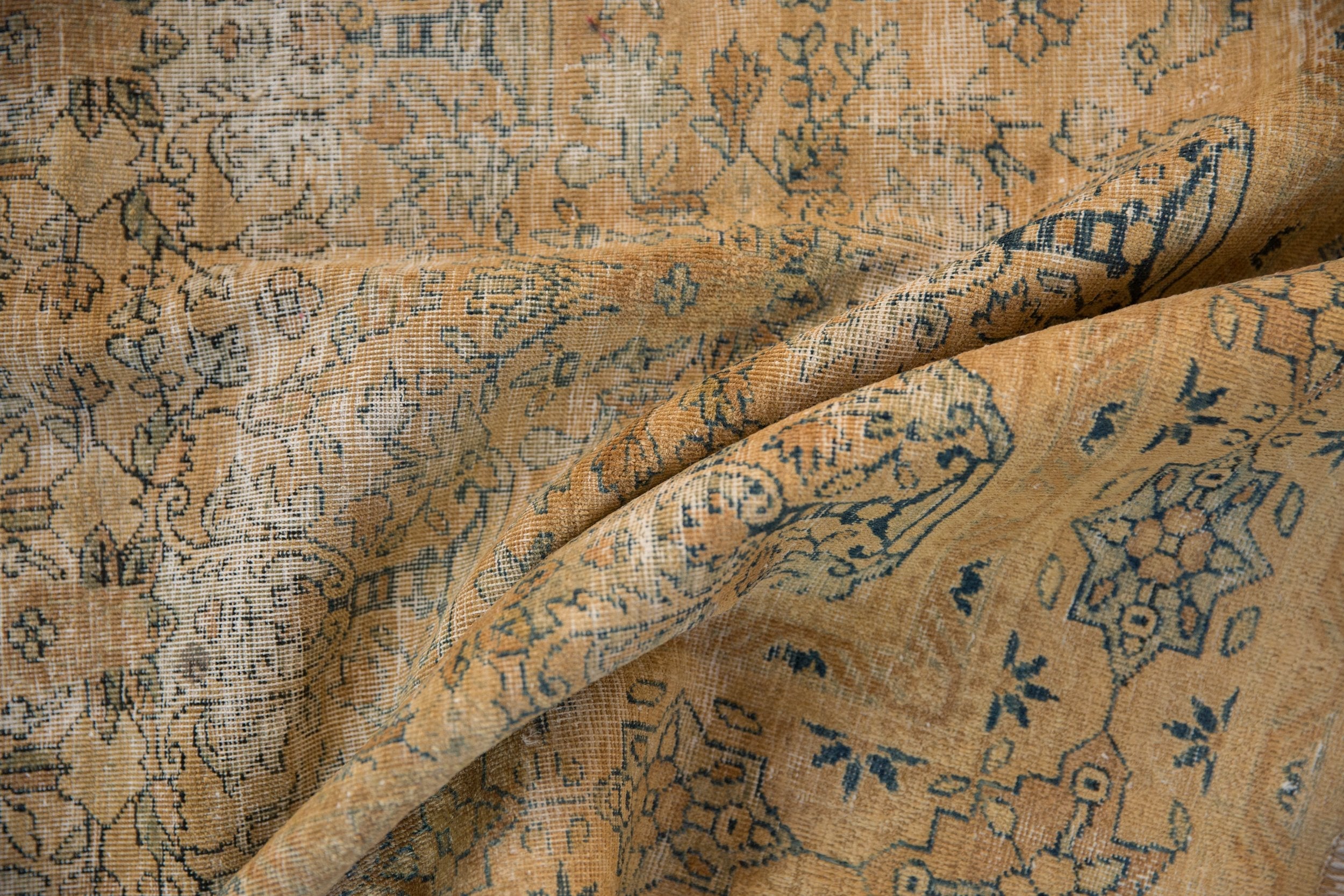 4x4.5 Vintage Distressed Meshed Square Rug by Old New House® - product image 10 for Resin Society