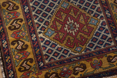 3.5x10.5 Vintage Caucasian Rug Runner by Old New House® - product image 4 for Resin Society