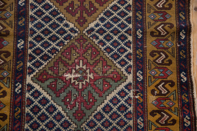 3.5x10.5 Vintage Caucasian Rug Runner by Old New House® - product image 5 for Resin Society