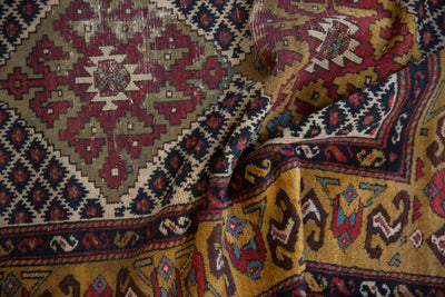3.5x10.5 Vintage Caucasian Rug Runner by Old New House® - product image 8 for Resin Society