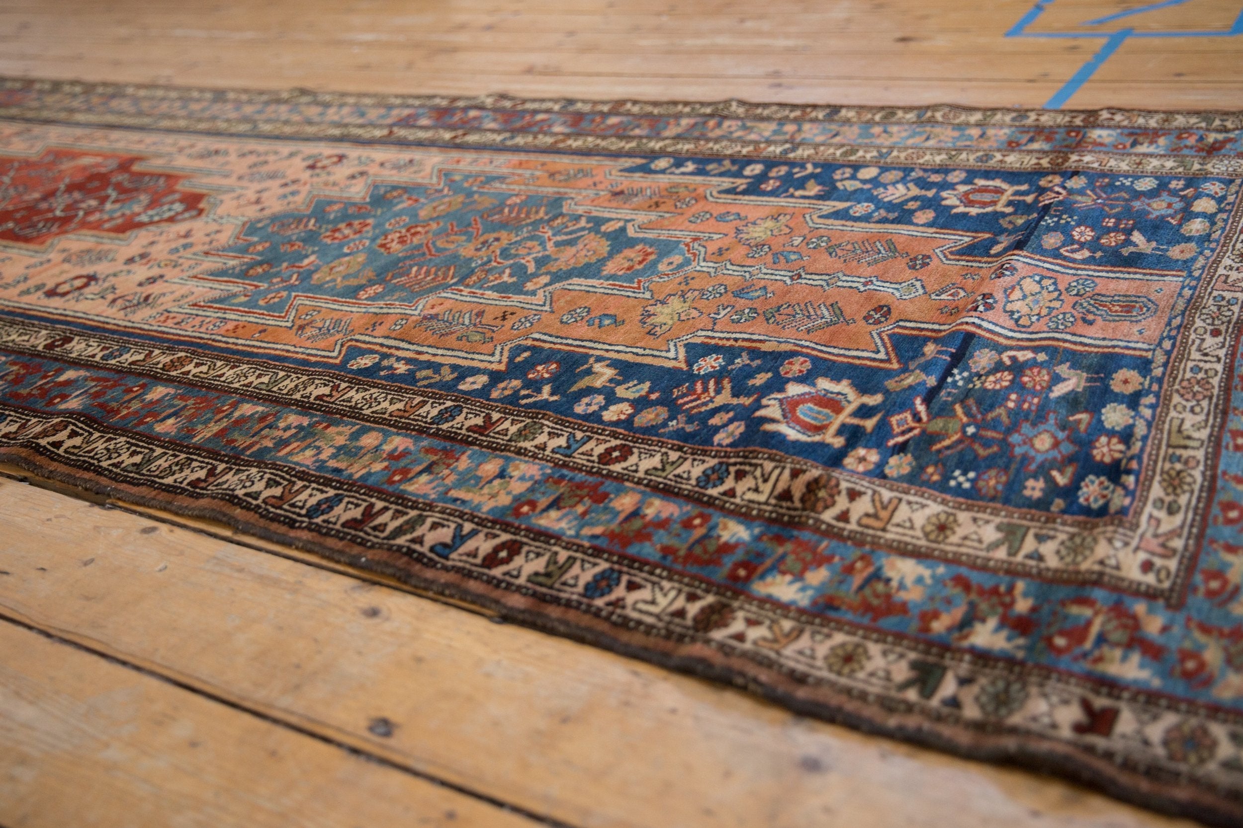3.5x12.5 Vintage Fine Distressed Malayer Rug Runner by Old New House® - product image 2 for Resin Society