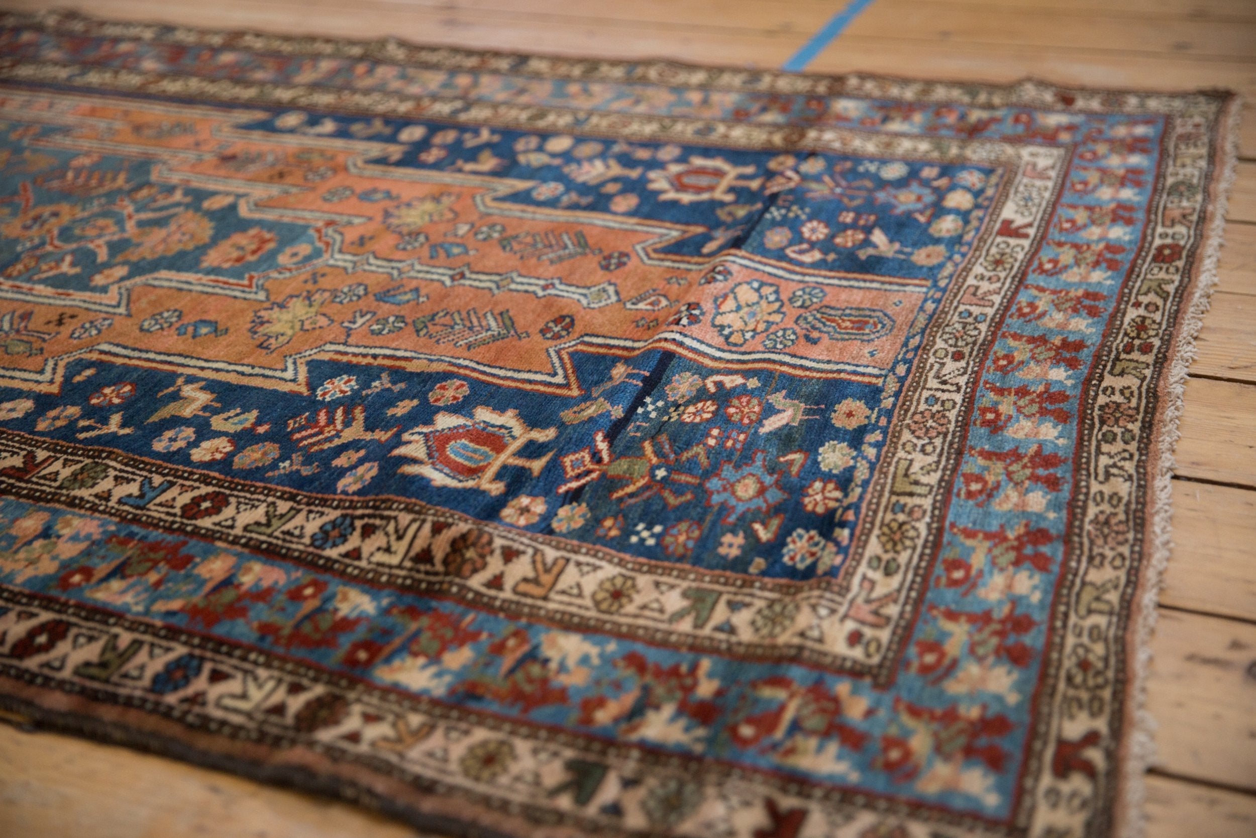 3.5x12.5 Vintage Fine Distressed Malayer Rug Runner by Old New House® - product image 3 for Resin Society