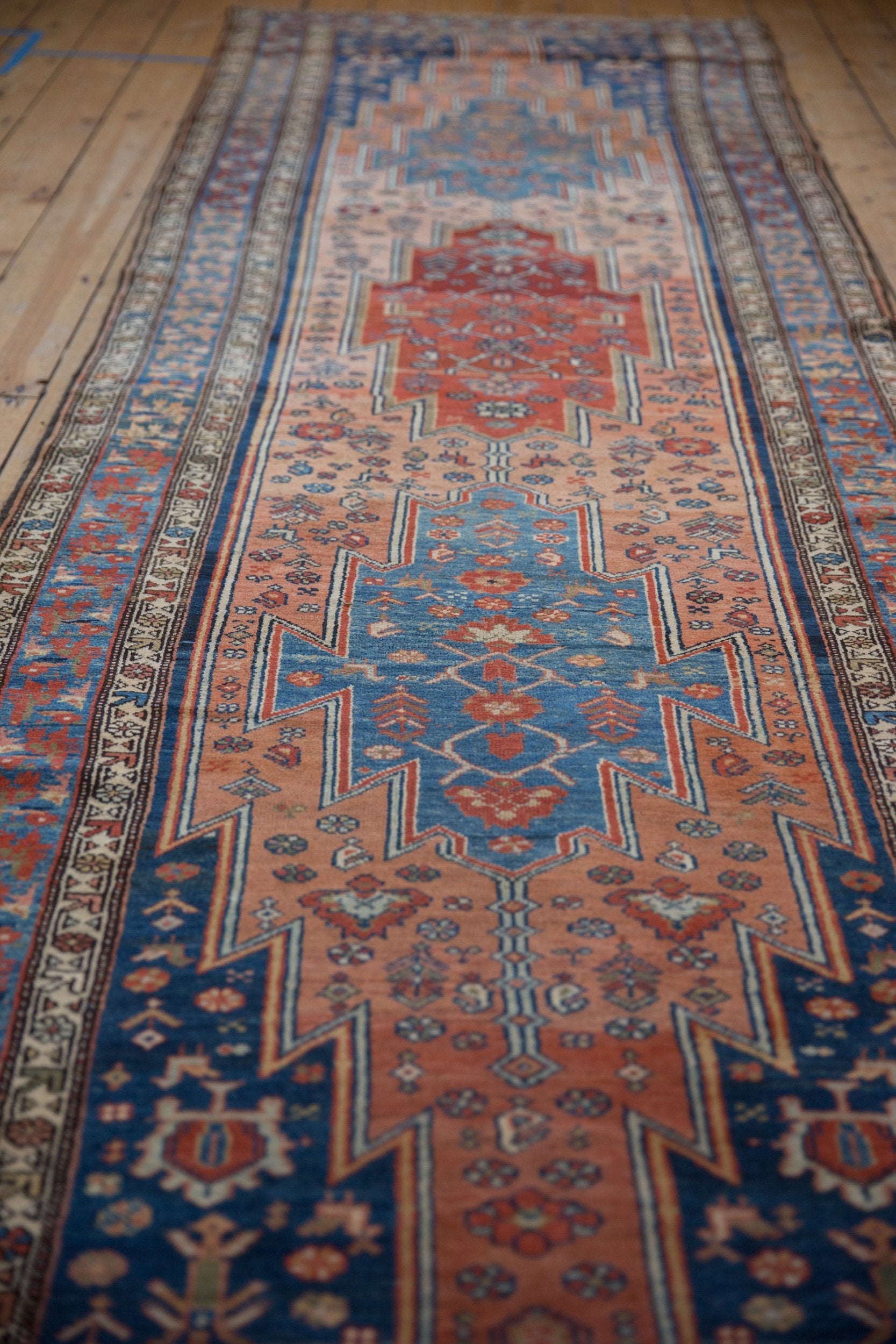 3.5x12.5 Vintage Fine Distressed Malayer Rug Runner by Old New House® - product image 5 for Resin Society