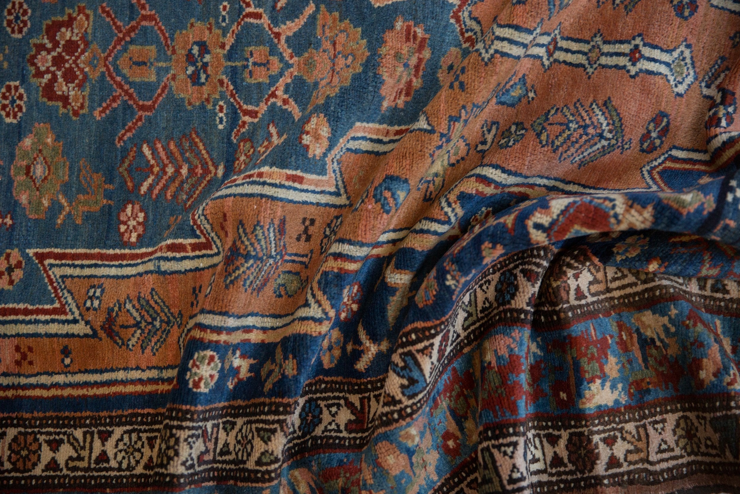 3.5x12.5 Vintage Fine Distressed Malayer Rug Runner by Old New House® - product image 9 for Resin Society