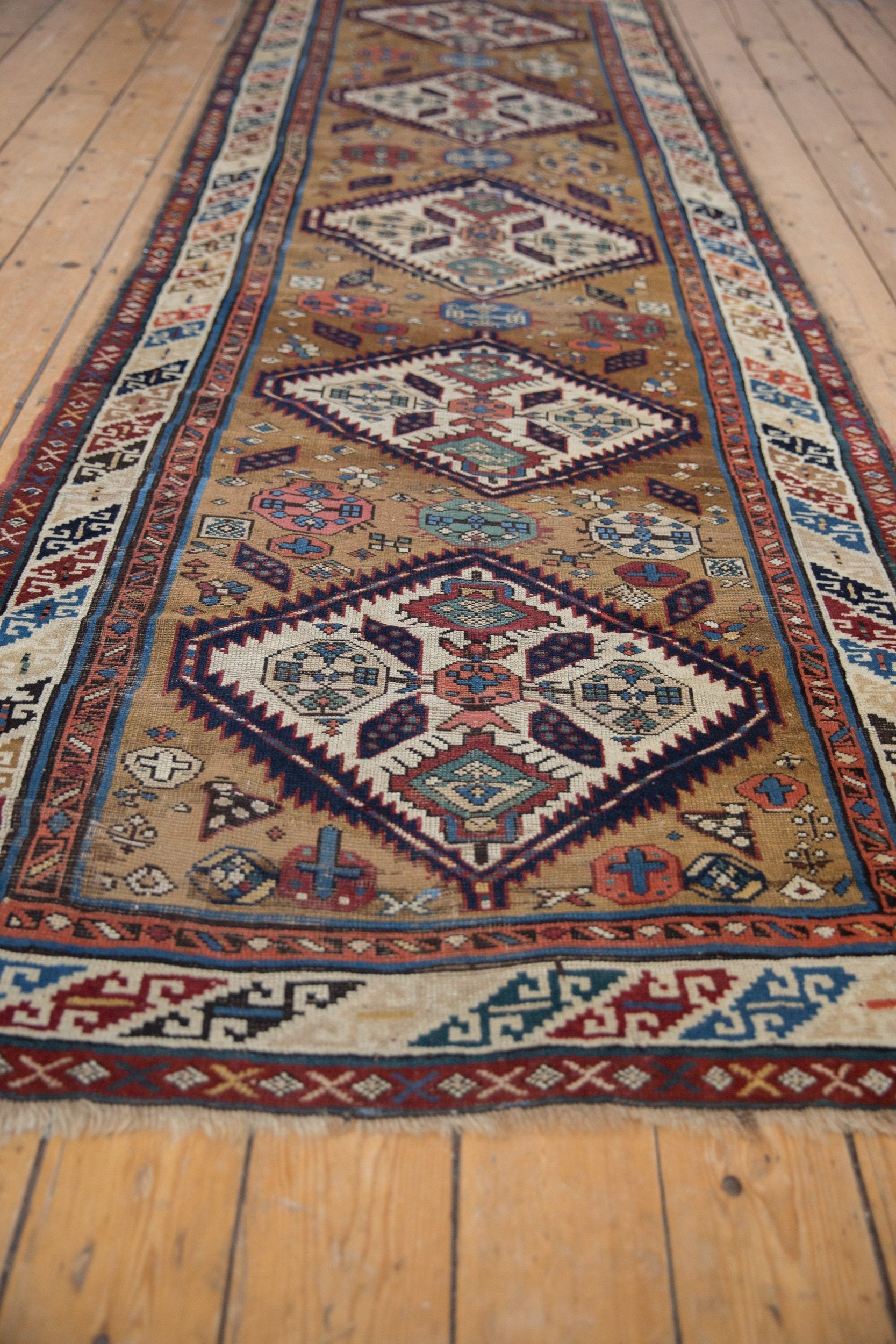 3.5x11.5 Antique Caucasian Rug Runner by Old New House® - product image 3 for Resin Society