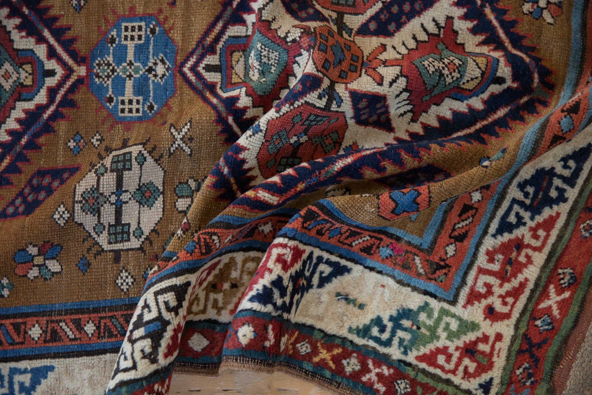 3.5x11.5 Antique Caucasian Rug Runner by Old New House® - product image 10 for Resin Society