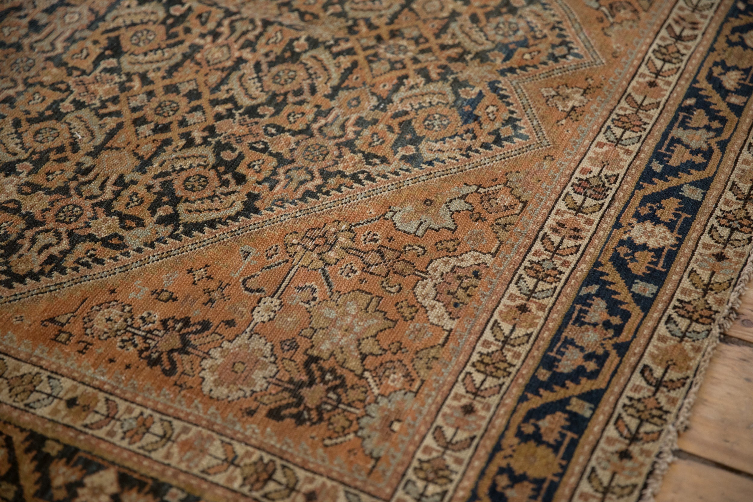 5x11.5 Vintage Distressed Malayer Rug Runner by Old New House® - product image 5 for Resin Society