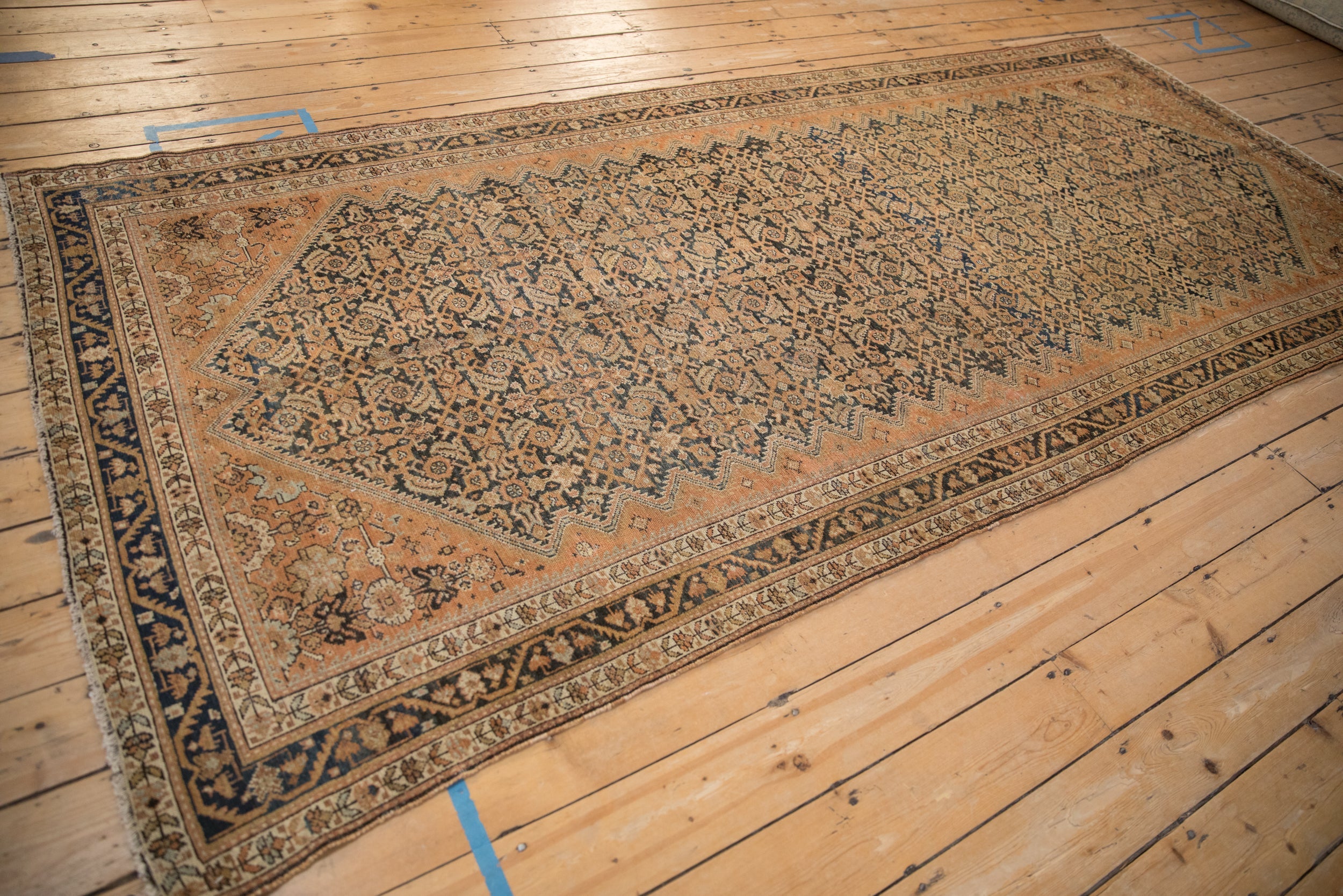 5x11.5 Vintage Distressed Malayer Rug Runner by Old New House® - product image 7 for Resin Society