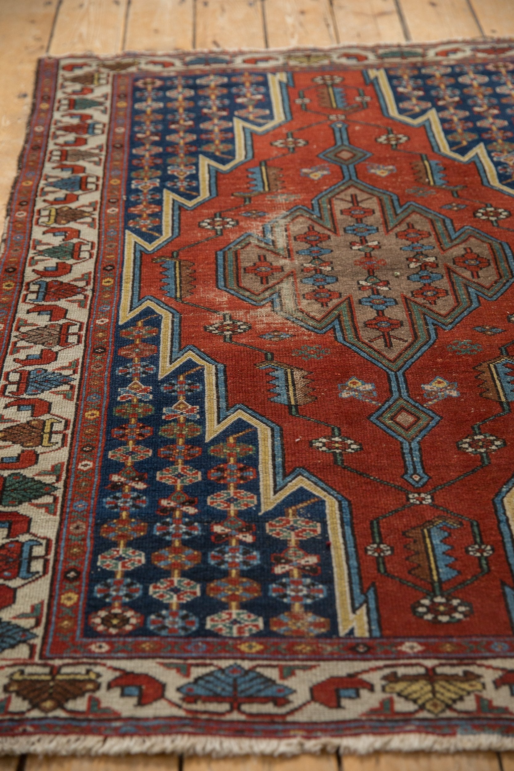 3.5x5 Vintage Fine Hamadan Rug