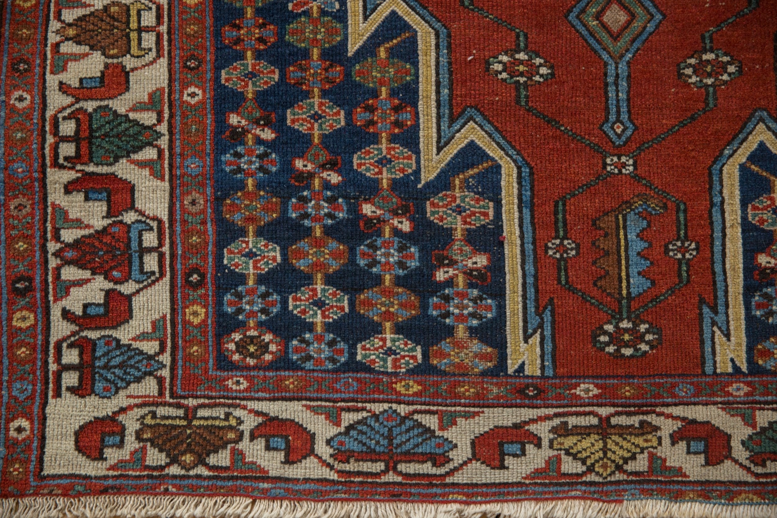 3.5x5 Vintage Fine Hamadan Rug