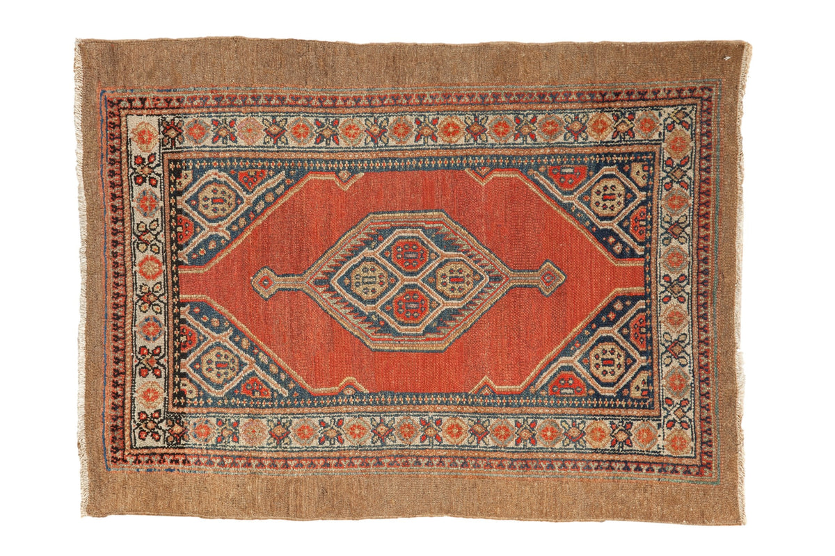 3x4 Vintage Fine Camel Hair Serab Square Rug by Old New House® - main product image for Resin Society