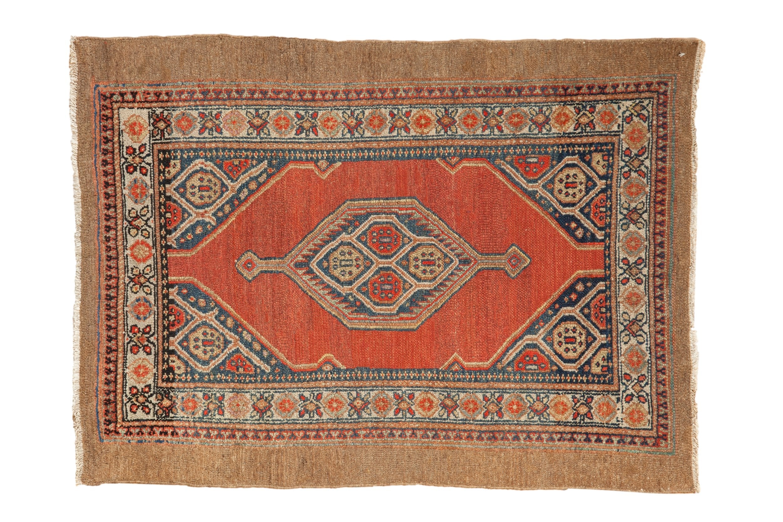 3x4 Vintage Fine Camel Hair Serab Square Rug by Old New House® - main product image for Resin Society