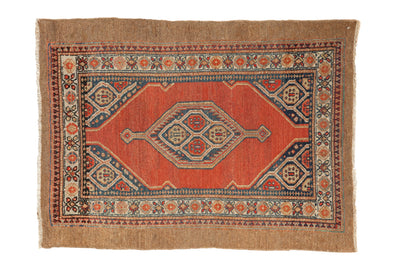 3x4 Vintage Fine Camel Hair Serab Square Rug by Old New House® - main product image for Resin Society