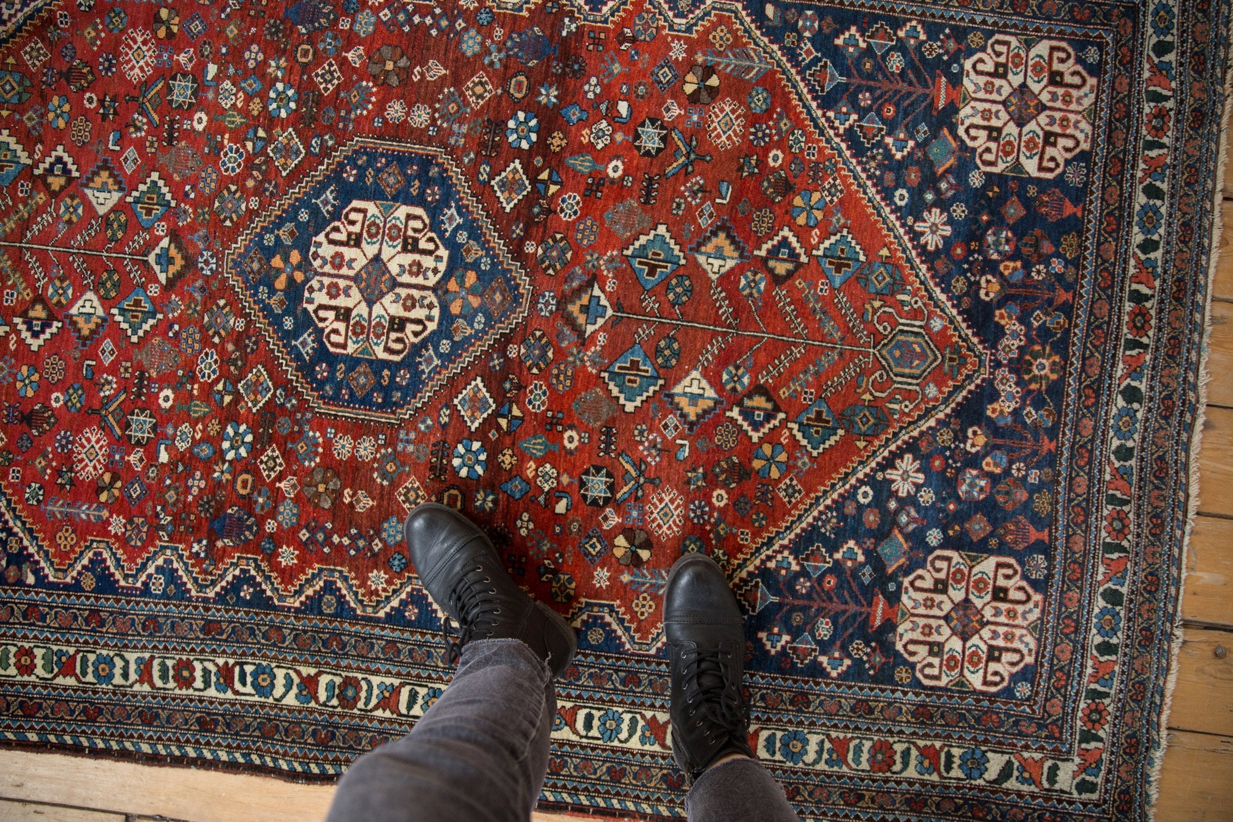 4.5x7 Vintage Fine Abadeh Rug by Old New House® - product image 2 for Resin Society