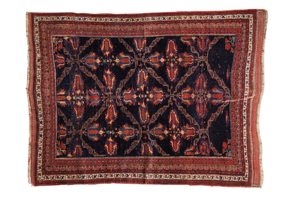 4x5.5 Antique Fine Afshar Rug by Old New House® - main product image for Resin Society