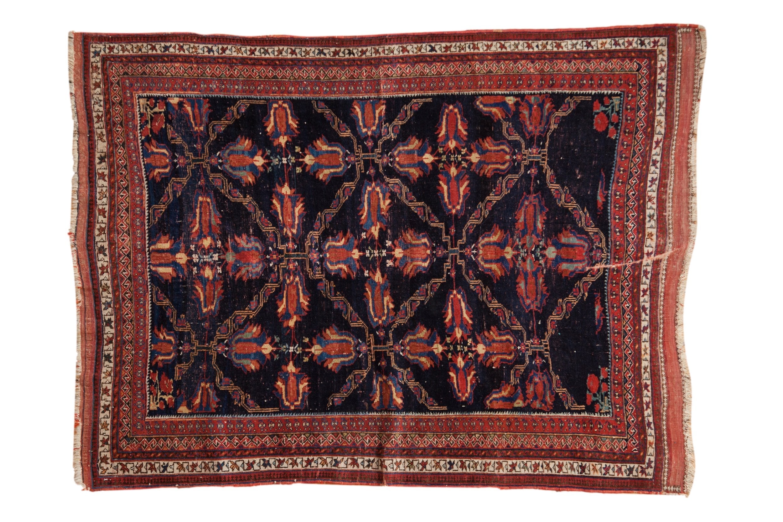 4x5.5 Antique Fine Afshar Rug by Old New House® - main product image for Resin Society