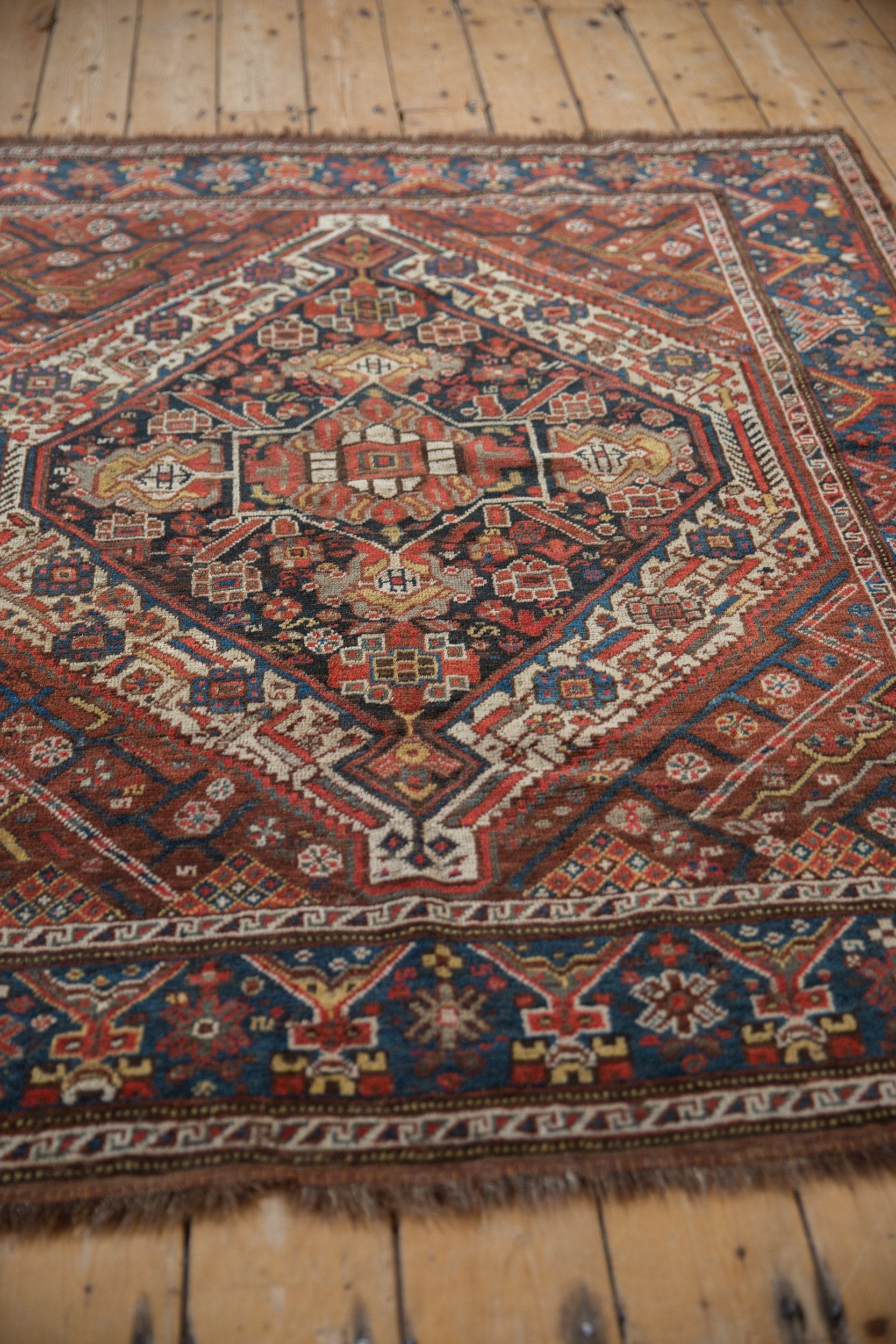 5x6 Vintage Kamseh Square Rug by Old New House® - product image 4 for Resin Society