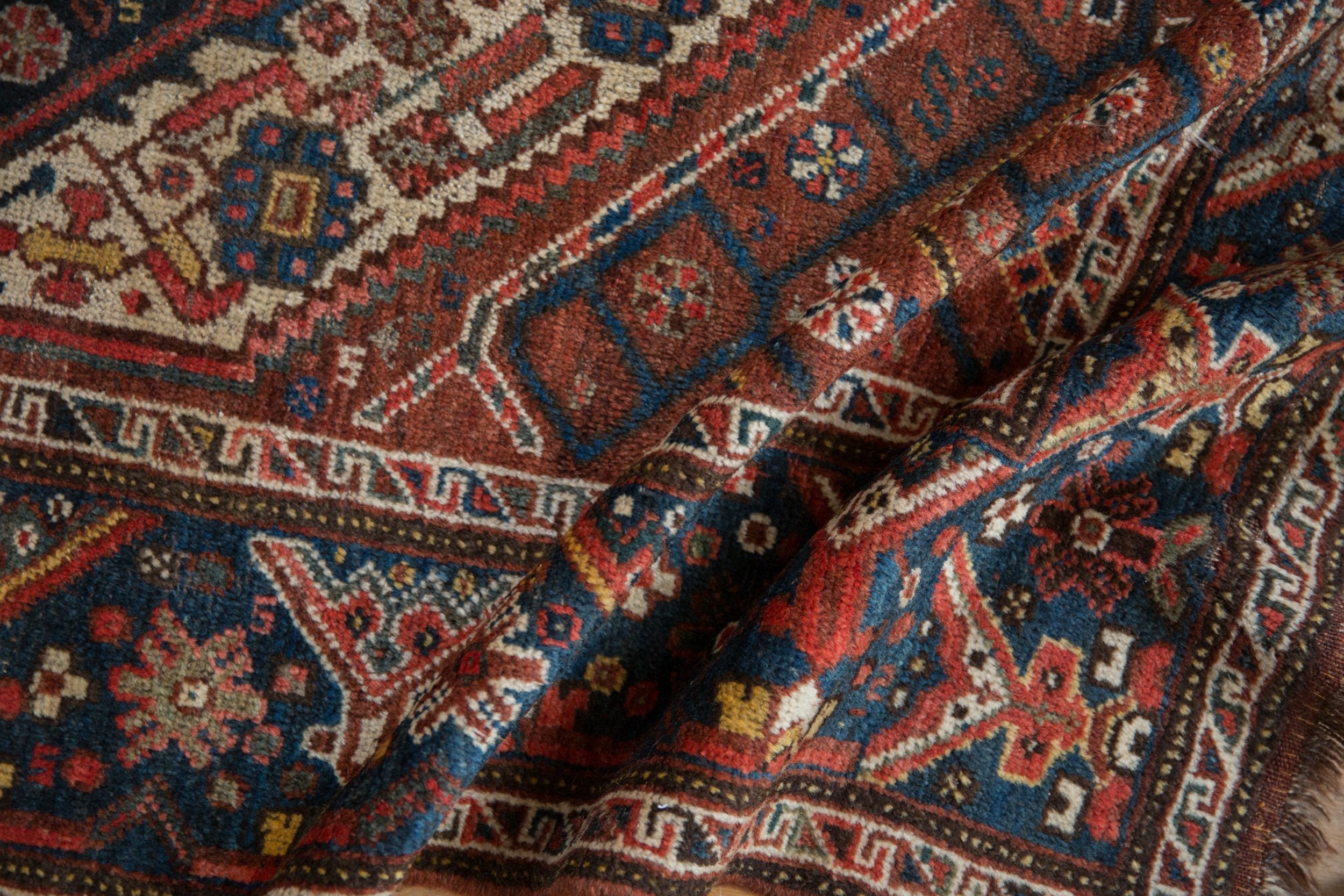 5x6 Vintage Kamseh Square Rug by Old New House® - product image 10 for Resin Society