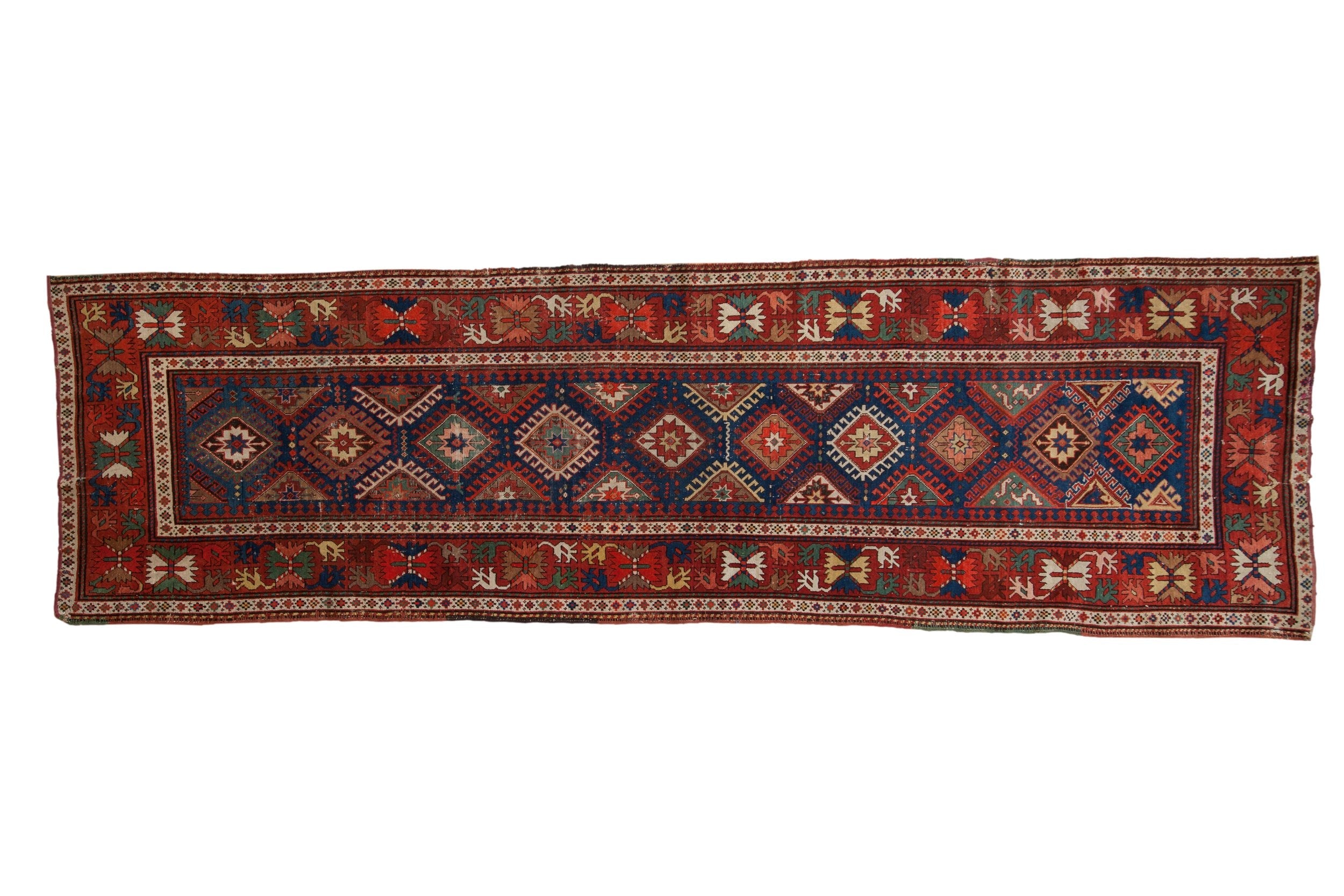 3.5x12.5 Antique Caucasian Rug Runner by Old New House® - main product image for Resin Society